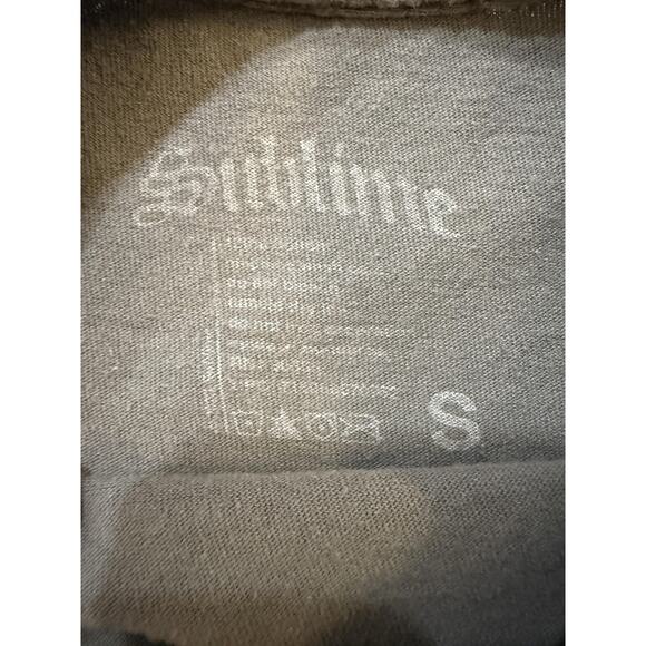 Sublime TShirt Mens Small Long Beach Gray Sun Graphic Band Rock Ska Tee T-Shirt - Picture 3 of 6